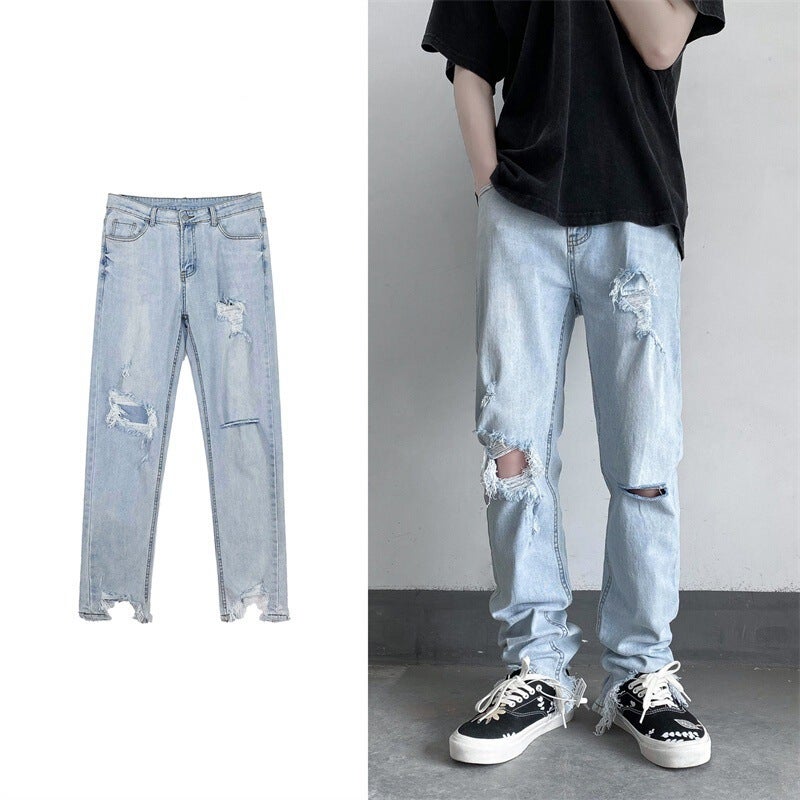 Unisex Casual Daily Denim Jeans - Image 2