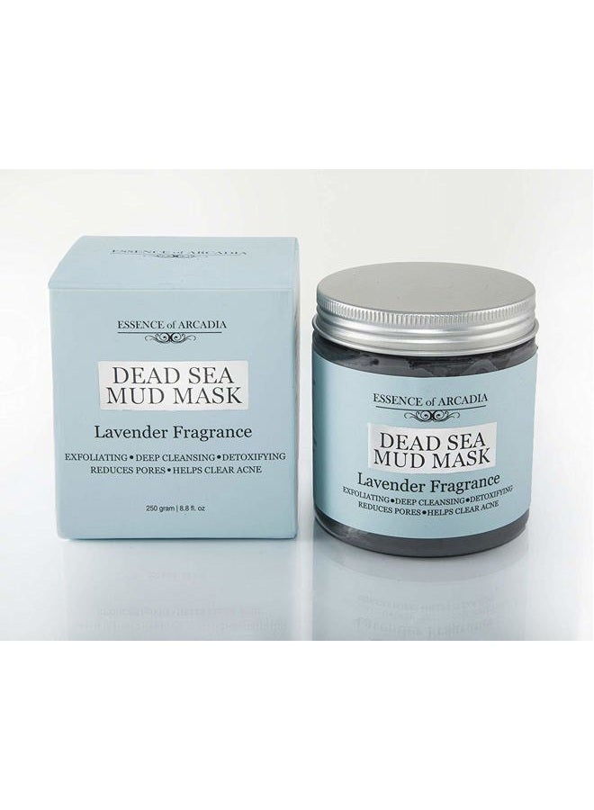 essence of arcadia Dead Sea Mineral Mud Mask Scented with Lavender for Face and Body - 100% Natural Minerals - Minimize Pores, Remove Blackheads, Reduce Acne and Wrinkles for Men and Women, a Healthier Complexion 8.8 oz - Image 3