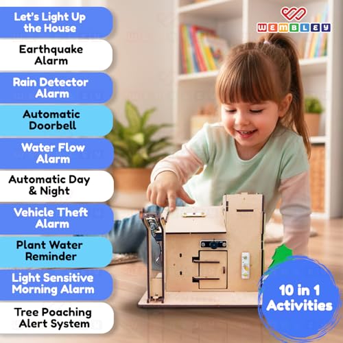 Wembley Home Automation Alpha| 10-in-1 Mega Project DIY STEM Kit for Kids 9+ | Learn Light Sensor, Automation, Transistor Circuits & Electronics | Educational Science Experiment Kit - Image 3