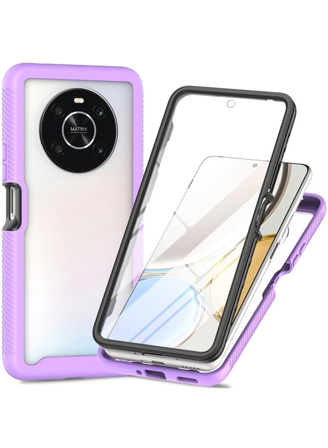 Green Tiger Honor X9 4G 5G Magic4 Lite Starry Sky Full Body Hybrid Shockproof Phone Case Light Purple - Image 1