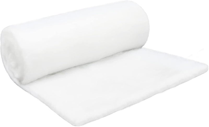 Apragaz 1 PCS Christmas Snow Blanket Roll 157 x 59 Inch Fake Snow Blanket for Christmas Village Mantel Winter Wonderland Party Artificial Snow Blankets