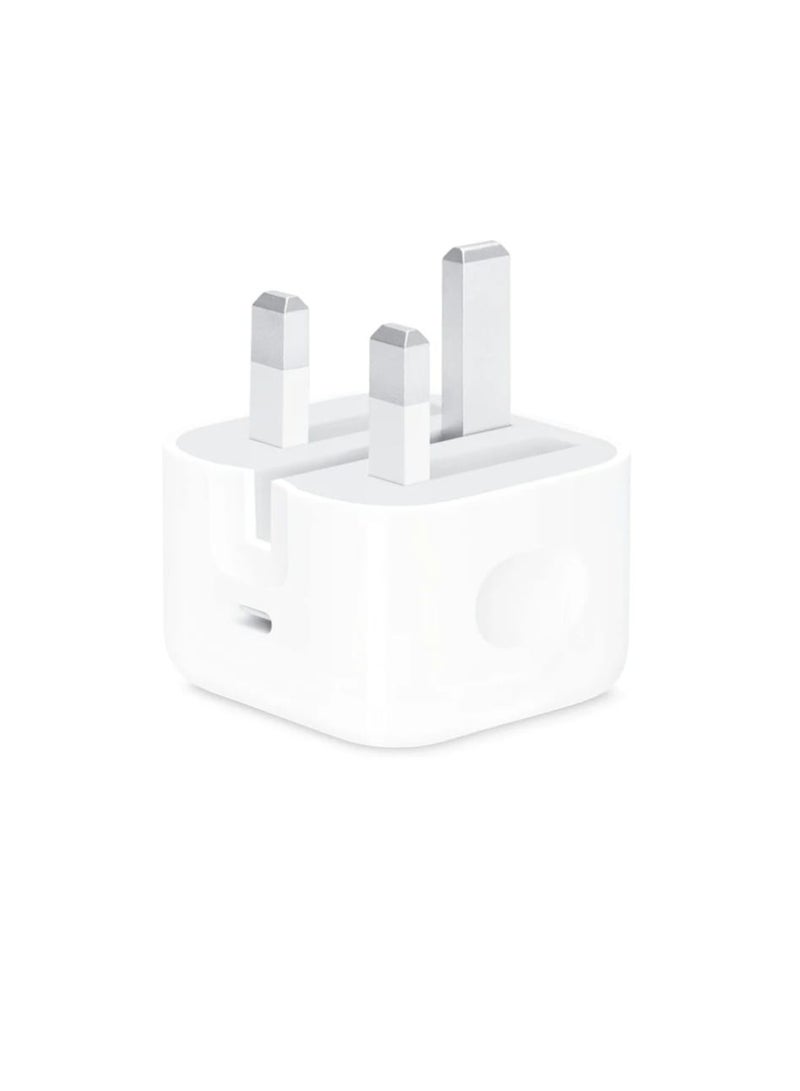 محول طاقة أصلي USB-C بقوة 20 واط مع كابل شحن USB-C بطول مترين بقوة 240 واط لأجهزة iPhone (مجموعة كومبو) أبيض - Image 3