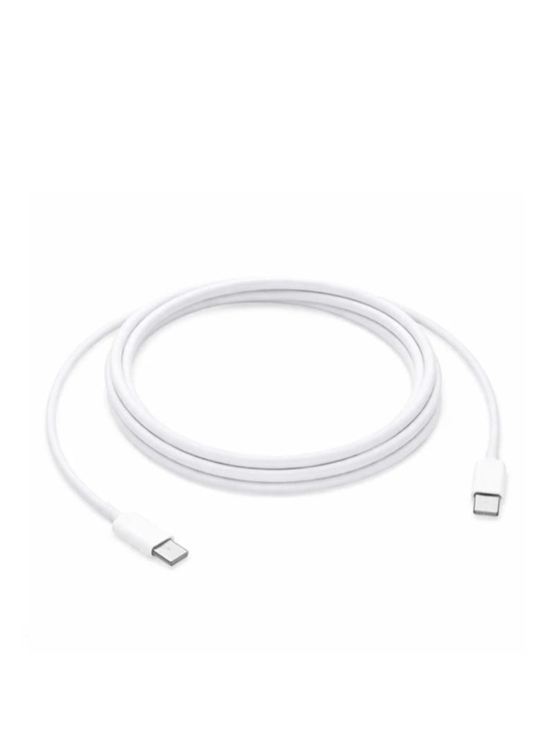 محول طاقة أصلي USB-C بقوة 20 واط مع كابل شحن USB-C بطول مترين بقوة 240 واط لأجهزة iPhone (مجموعة كومبو) أبيض - Image 4