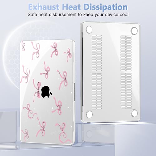 May Chen for M4 MacBook Air 13.6 Inch Case 2025 2024 2023 2022 Release Models: A3240 A3113 M3 A2681 M2, Plastic Hard Shell Case for MacBook Air 13.6" with Retina Display Fits Touch ID, Star Bow - Image 5