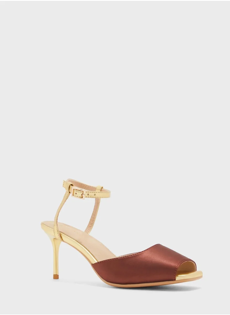 Khizana Peeptoe Ankle Strap Pump