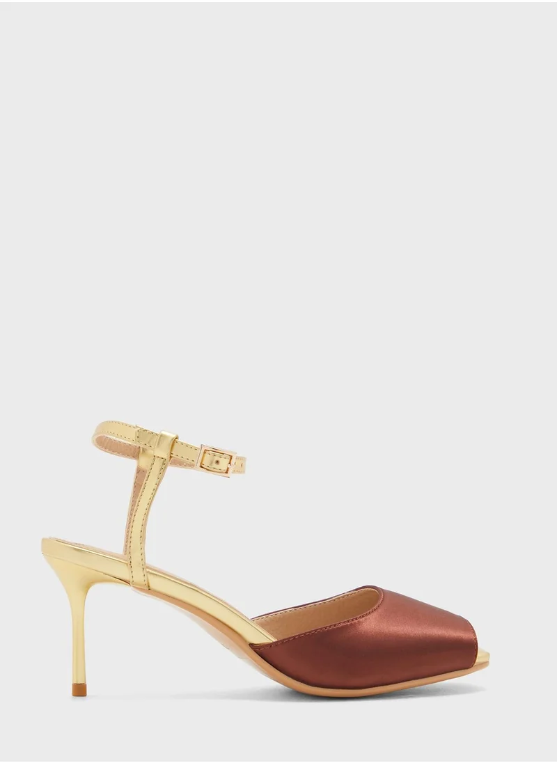 Khizana Peeptoe Ankle Strap Pump