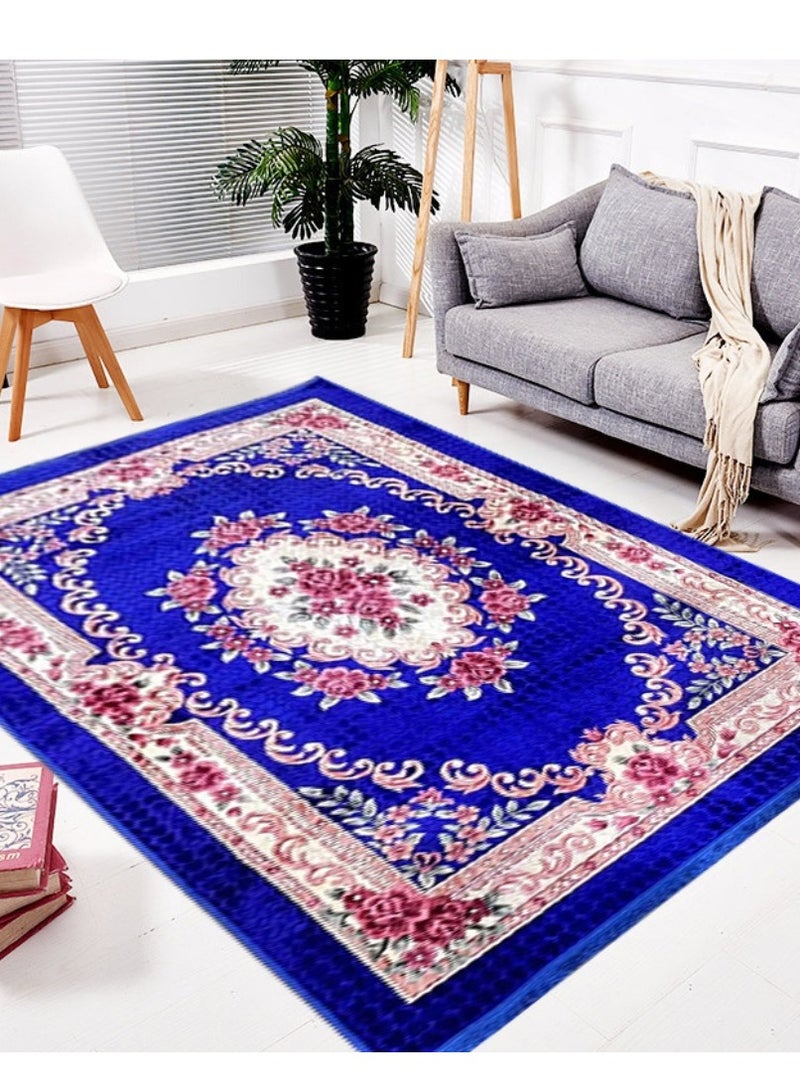 Stargold Portable Premium Carpet, High-Quality Premium Polyester Fabric, Foldable, Floral Design With Multiple Colors, Daily Use And Travel 200x300cm 
