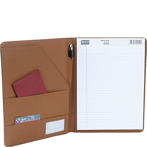 Royce Leather Writing Portfolio Padfolio, Presentation Folder, Business Case with Inserted Note Pad and Folder for Documents (Green) - Image 2