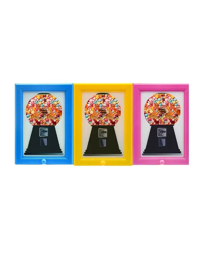Pink Manual Candy Dispenser Machine With Candy Tray Portable Gumball Like Treat Dispenser Party Favors - Image 1