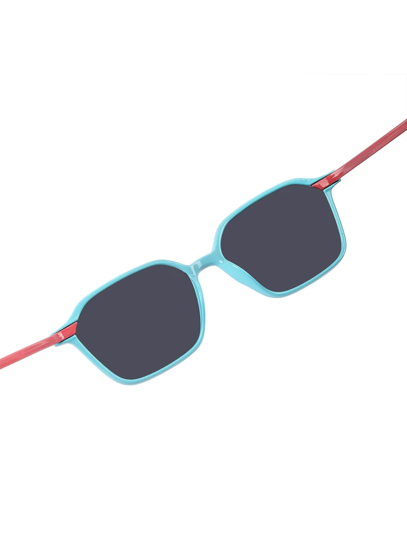Woggles Stylish Pink & Blue Square Kids Sunglasses