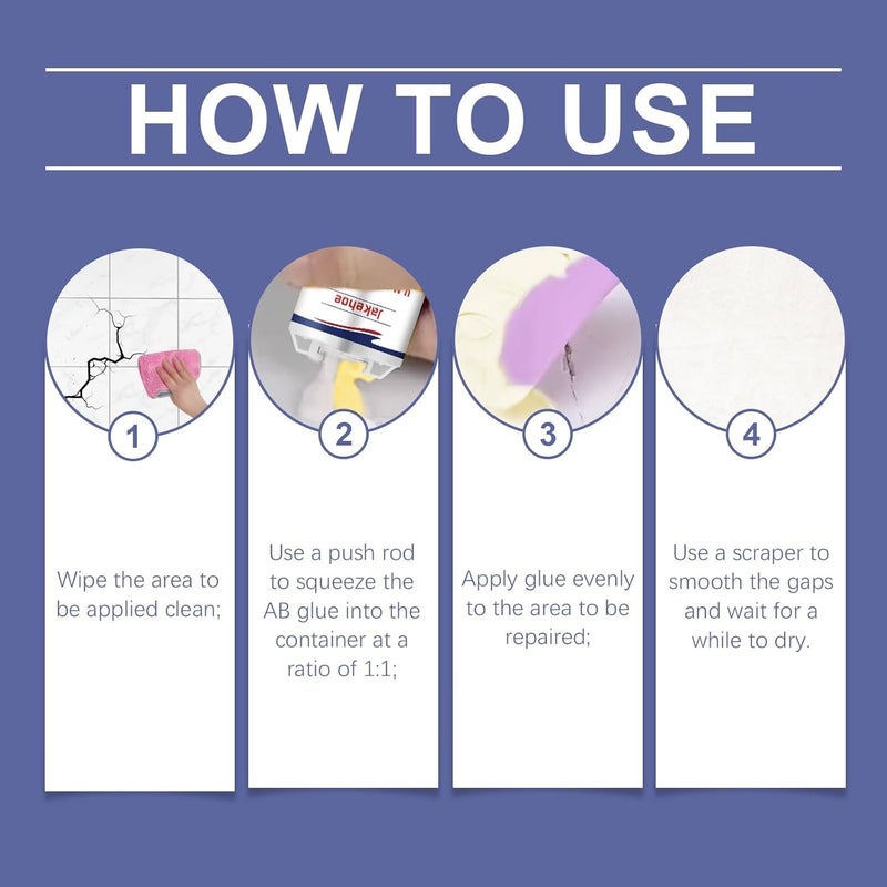 KASTWAVE Universal Ab Glue, Casting Repair Glue, Welding Filler Glue, Weld Metal Repair Glue, Metal Glue Heavy Duty Waterproof, All Purpose Repair Glue For Metal & Ceramics - Image 5