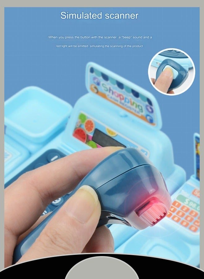 Mini Convenience Store Cashier Electric Toy Children Simulation Supermarket Toy Simulation Cashier Cashier Cashier Game House Toys  - Image 5