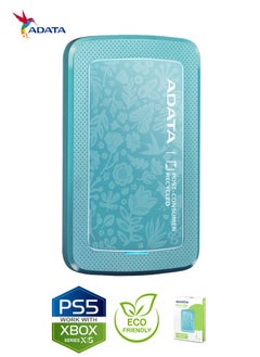 ADATA HD300 1TB ECO Friendly Ultra-slimExternal Hard Drive | Compatible with PS5 XBOX | Shock Sensor Protection | Green  - Image 2