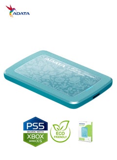 ADATA HD300 1TB ECO Friendly Ultra-slimExternal Hard Drive | Compatible with PS5 XBOX | Shock Sensor Protection | Green  - Image 3