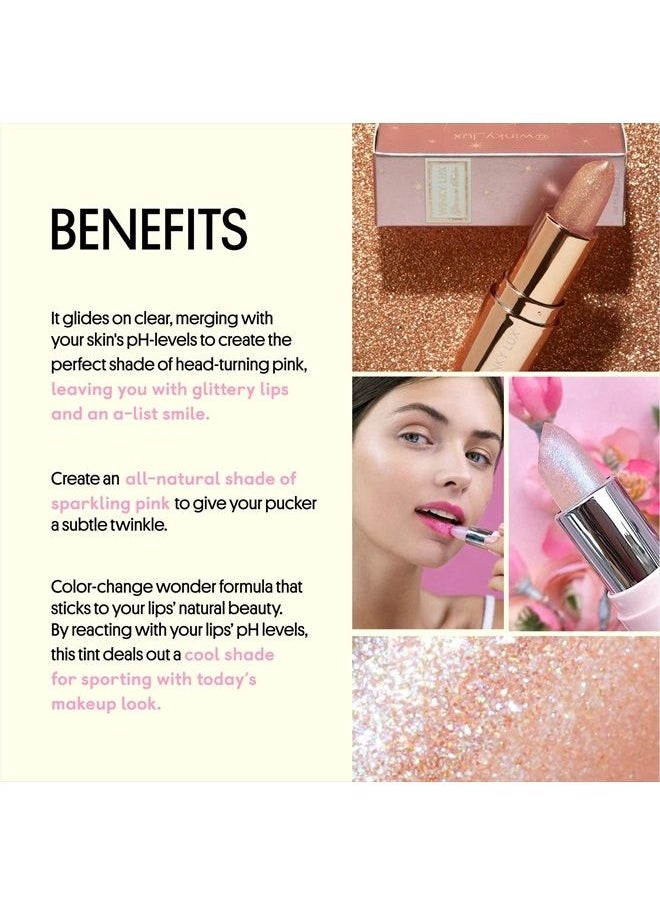 Winky Lux - Glimmer Balm, pH Tinted Lip Balm, Color Changing Lipstick and Vegan Hydrating Lip Balm, Rose - Image 1