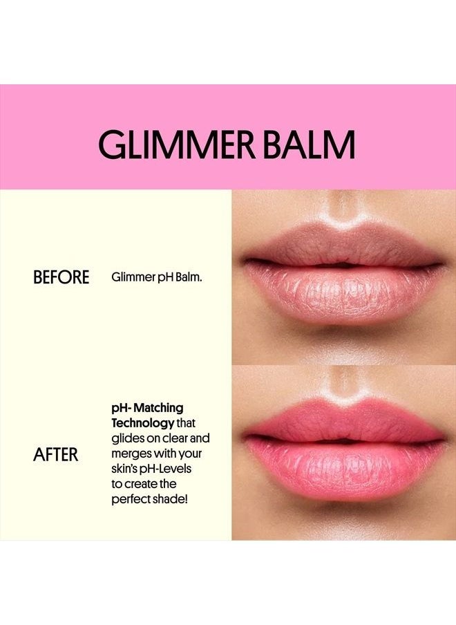 Winky Lux - Glimmer Balm, pH Tinted Lip Balm, Color Changing Lipstick and Vegan Hydrating Lip Balm, Rose - Image 1
