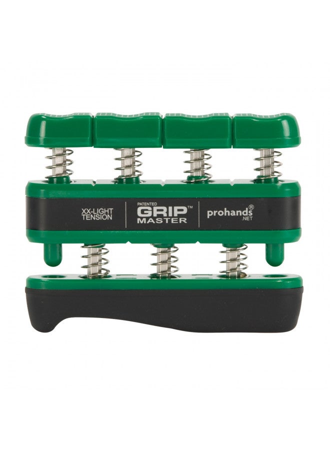 PROHANDS Gripmaster Hand Exerciser, Finger Exerciser (Hand Grip Strengthener), Spring-Loaded, Finger-Piston System, Isolate and Exercise Each Finger, (1.5 lb XX-Light Tension, Green-Gripmaster) - Image 2