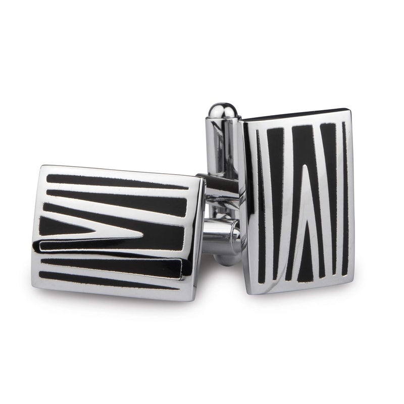 Kovove The Embellished Black Cufflinks for Men - Image 1
