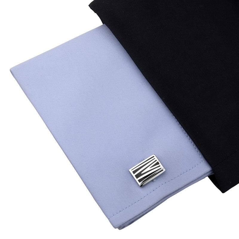 Kovove The Embellished Black Cufflinks for Men - Image 4