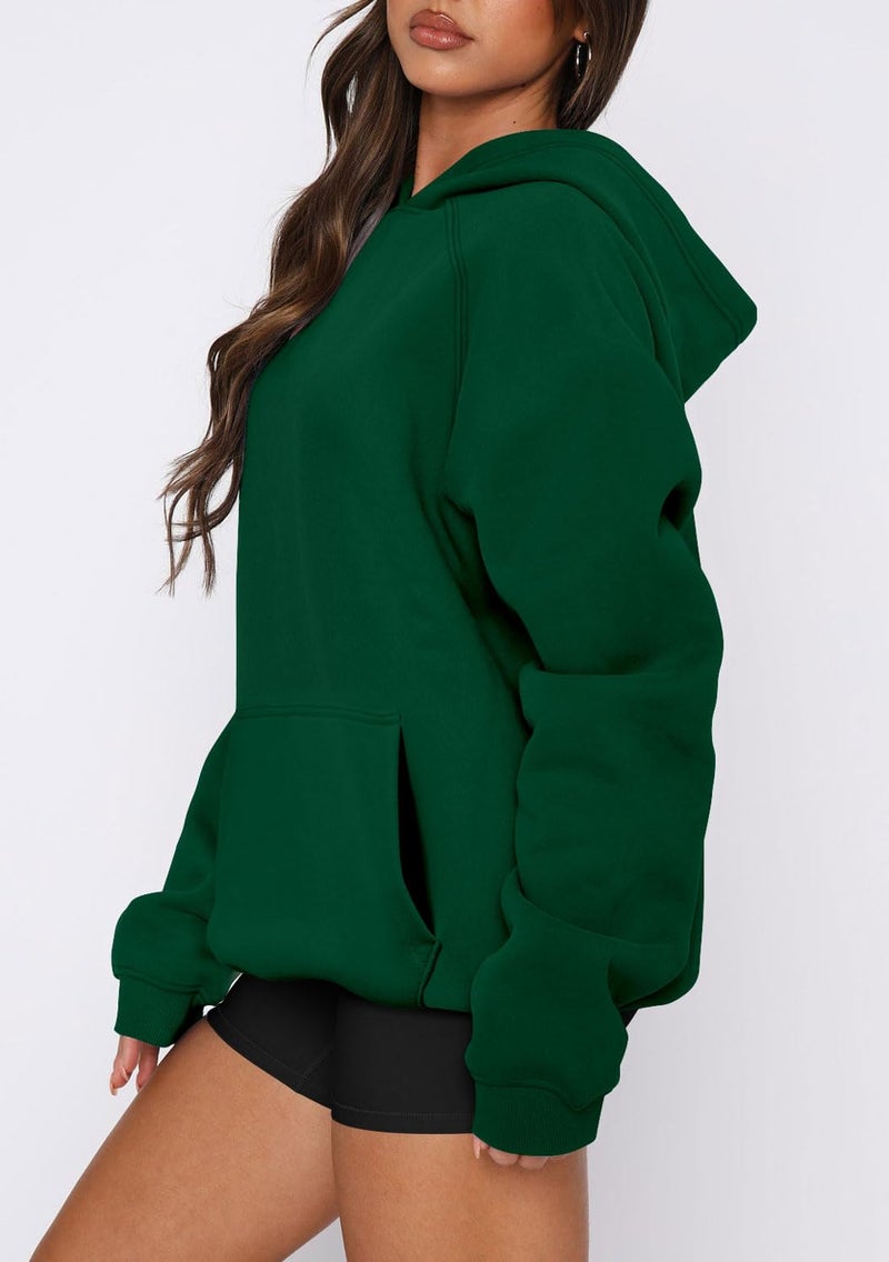 onlypuff Gym Hoodies for Women Long Sleeve Casual Sweatshirts Lightweight Volleyball Shirts Green L - Image 4