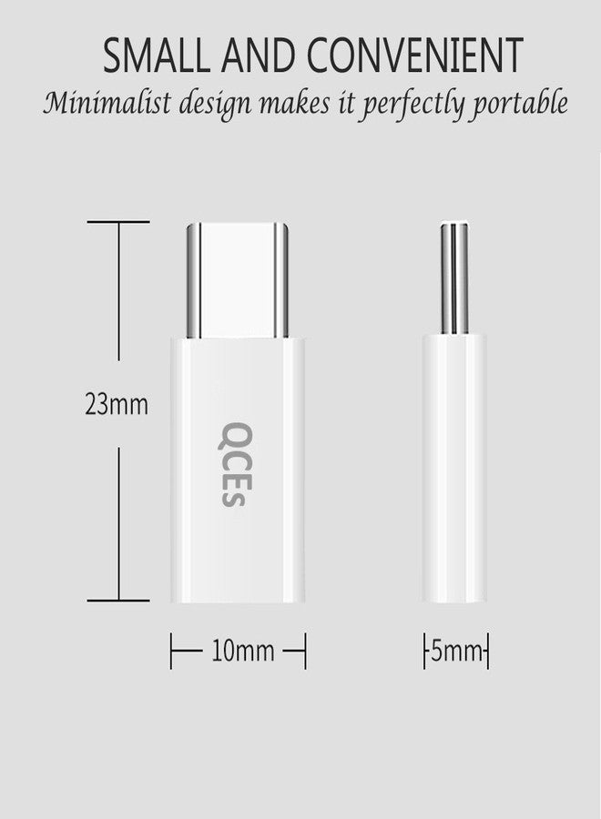 QCEs Micro USB to USB C Adapter 8 Pack, Micro USB Female to USBC Male OTG Adapter Fast Charging Compatible with iPhone 16/15 Pro Plus, Samsung Galaxy, Type-C Phones, Tablets - Image 3