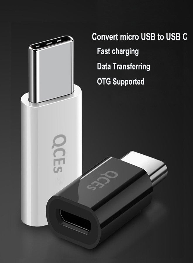 QCEs Micro USB to USB C Adapter 8 Pack, Micro USB Female to USBC Male OTG Adapter Fast Charging Compatible with iPhone 16/15 Pro Plus, Samsung Galaxy, Type-C Phones, Tablets - Image 2