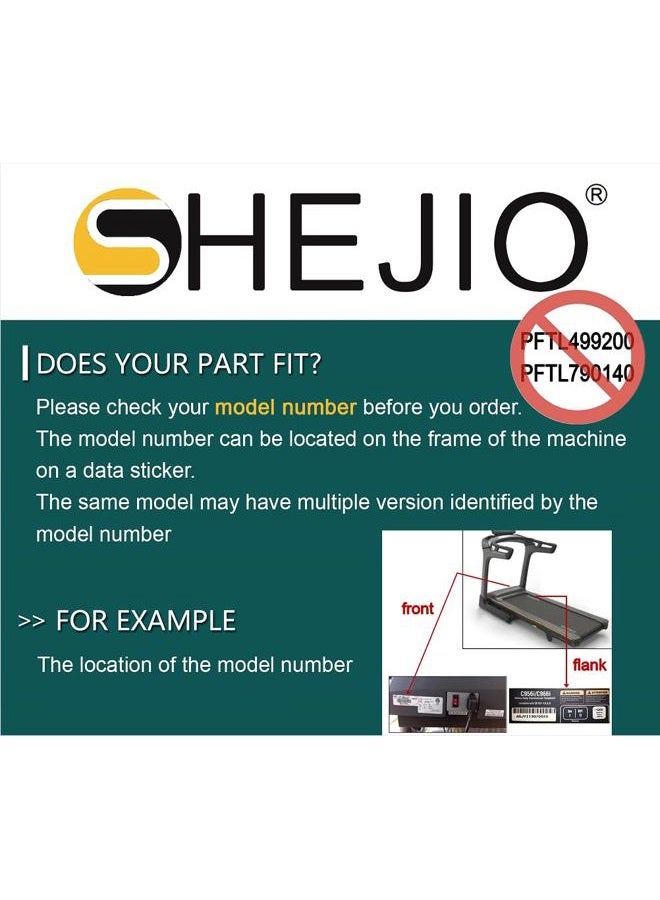 SHEJIO Treadmill (Running Belt) Walking Belt Compatible with Proform Cardio Strong,Sport 5.0,Sport 7.0,Part Number 263241,Model PFTL710130,PFTL710131,PFTL710132,PFTL591150,PFTL591151,PFTL591152,PETL797160 - Image 2