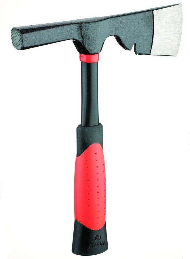 Picard Tilers Hatchet BlackGiant 900g - Heavy-Duty Hatchet for Tiling & Demolition, Alloyed Steel Head, C45 Tubular Steel with Reinforced Inner Pipe, 2-Component Anti-Vibration Grip, 89700