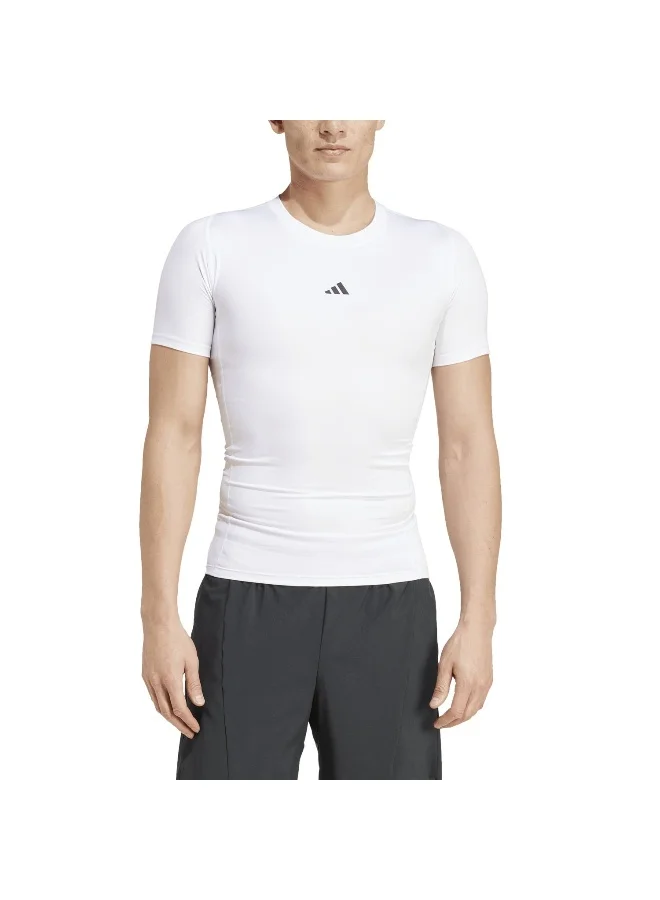 adidas تي شيرت تدريب أبيض Tf للرجال XS