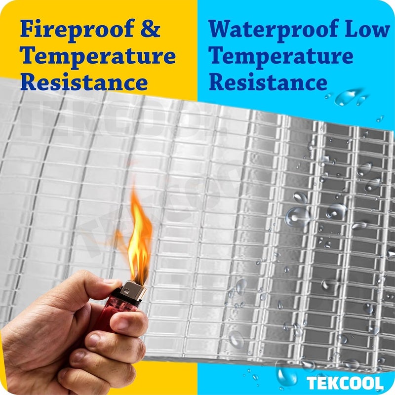 TEKCOOL شريط لاصق قوي للغاية مقاوم للماء للإصلاح الدائم من الألومنيوم وبيوتيل مطاطي مناسب لتسرب السقف، شقوق السطح، فجوات حواف النوافذ، ختم القوارب، تجديد المنازل (10CM*5M (عبوة من 1)). - Image 4