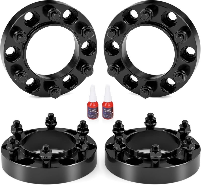 FLYCLE 6x5.5 Hubcentric Wheel Spacers 1.25 Inch for 1995-2023 Tacoma 4Runner with Extend Lug Nuts, 6x139.7mm Forged Wheel Spacer with 106mm Bore 12x1.5 Studs for Tundra FJ Cruise Fortuner Sequoia GX460 GX470 - Image 1