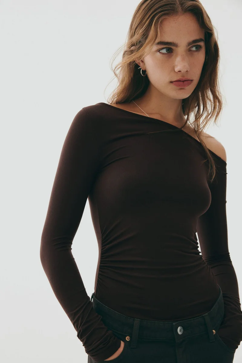H&M Draped one-shoulder top