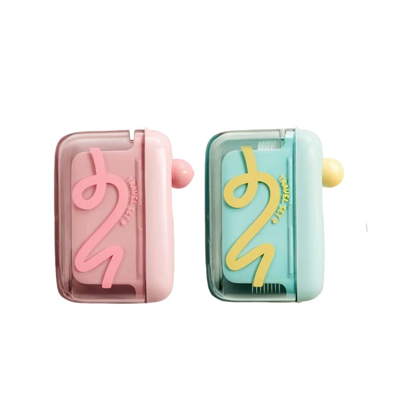 Automatic Floss Dispenser: 50 Pink & Green Floss Picks, Hygienic Sealed Storage, One-Handed Dispensing - Smooth-Gliding High-Strength Picks for Home, Travel and On-The-Go Oral Care - Image 1