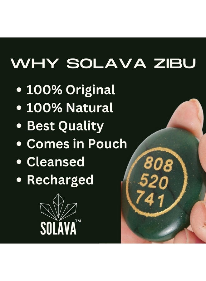 SOLAVA Zibu Coin Original Green Aventurine Stone-Green Jade Crystal Stone Pre-Energized For Good Luck Prosperity And Positivity In Money Love And Relationship- 808 520 741 Zebu Coin - Image 4