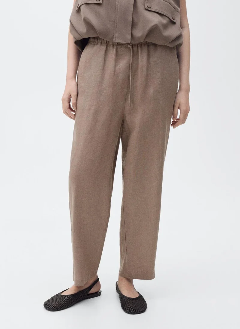 MANGO Essential Relaxed Fit Pants