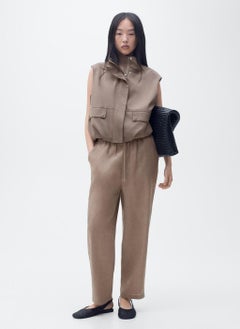 MANGO Essential Relaxed Fit Pants  - Image 4