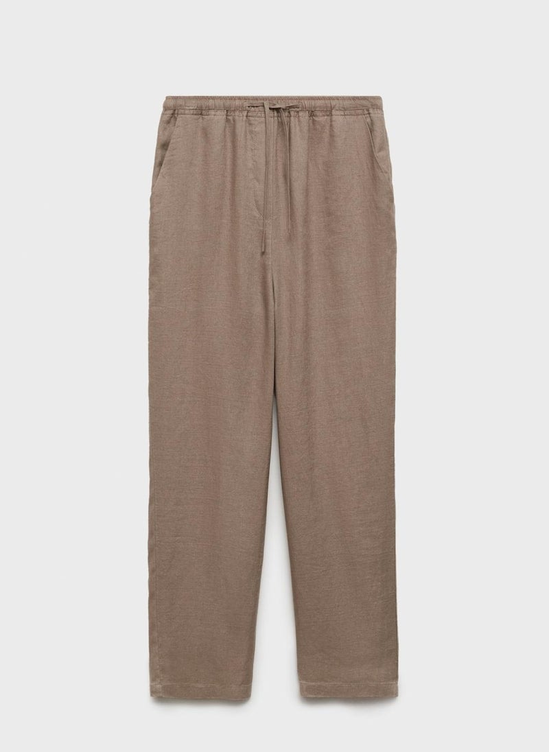 MANGO Essential Relaxed Fit Pants  - Image 5