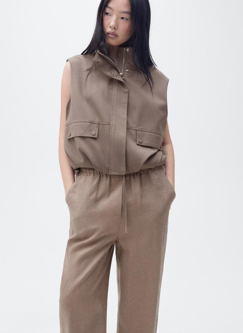 MANGO Essential Relaxed Fit Pants  - Image 3