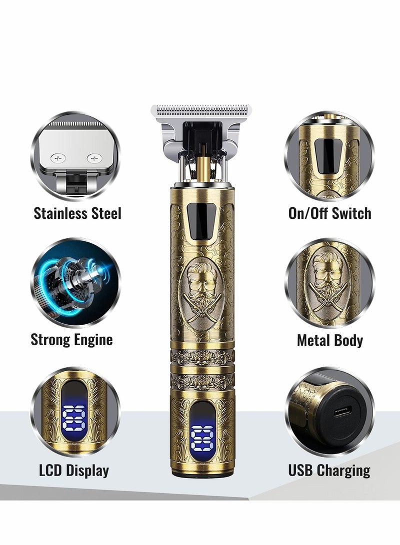 Beard Trimmer for Mens, Rechargeable Electric Hair Clippers with LCD Screen - Image 5