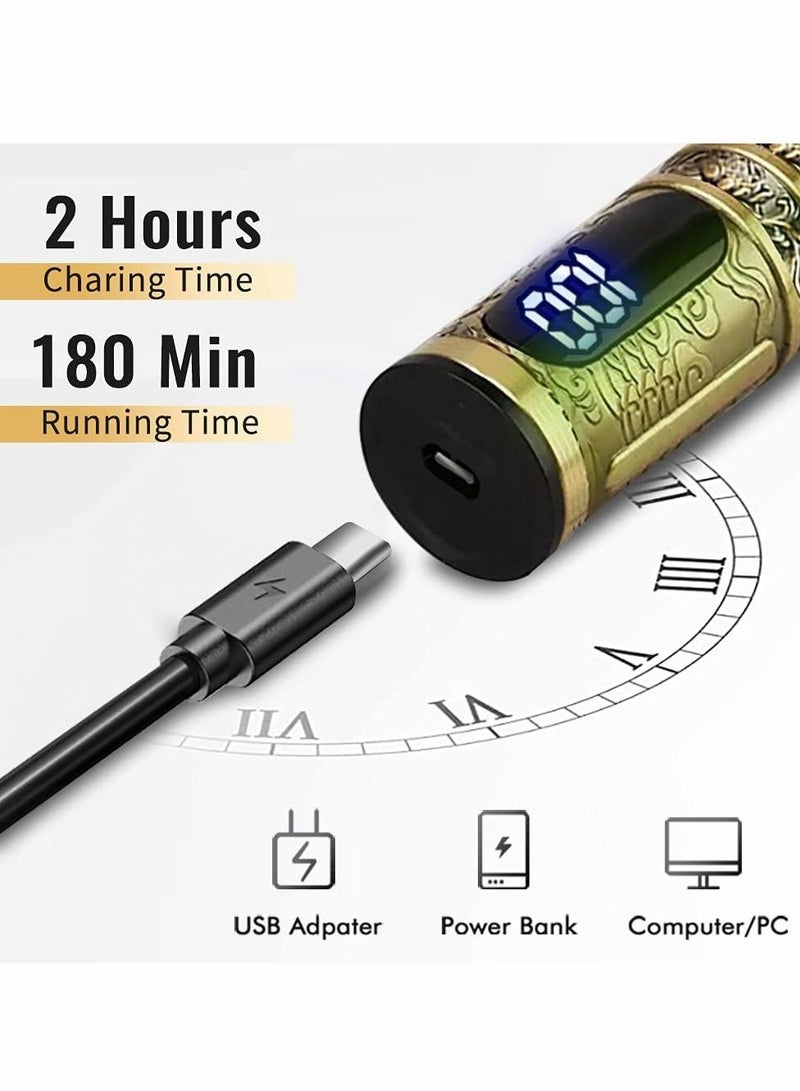 Beard Trimmer for Mens, Rechargeable Electric Hair Clippers with LCD Screen - Image 3