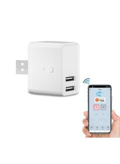 Generic Wi-Fi Tuya Smart USB Adapter 2 USB Ports 5V 2A, Support Remote Control, Voice Control, Scheduling  - Image 2