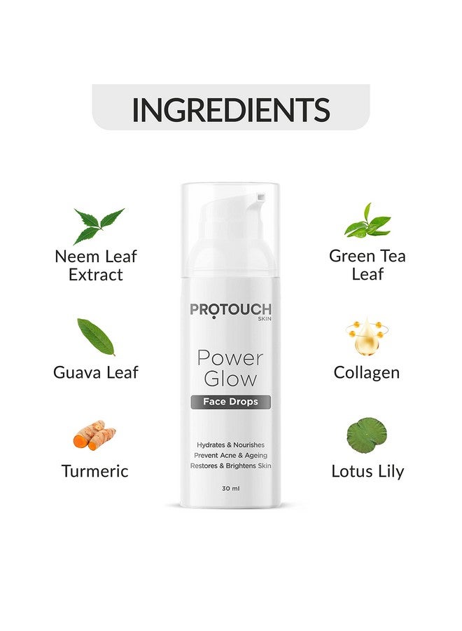 PROTOUCH Power Glow Face Drops And Serum | Brightening & Nourishing | Anti Acne & Anti-aging | For Clear & Glowing Skin For All Skin Type (Pack of 1) - Image 3