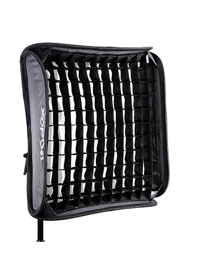 Godox S2 Speedlite Bracket 32"x 32" 80cmx80cm Softbox Grid Kit, Godox Softbox Bowens Mount for Godox V1, AD200Pro, AD200, AD400Pro, V860II Series, TT350 Series, W/Diffuser - Image 3