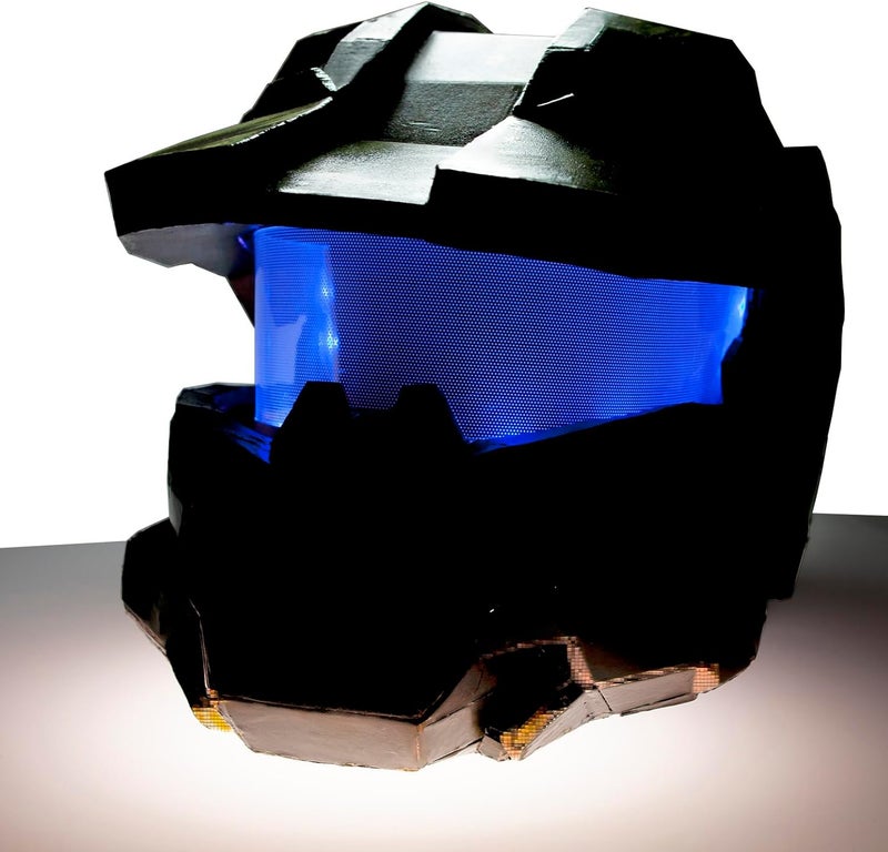 mlnyitus [ Rectangular ] for Master Chief Helmet Lamp Titan Lamp Batman led Light Decorations Flexible Helmet Lights Cosplay DIY kit RGB Superhero for Men Gifts Blue - Image 2