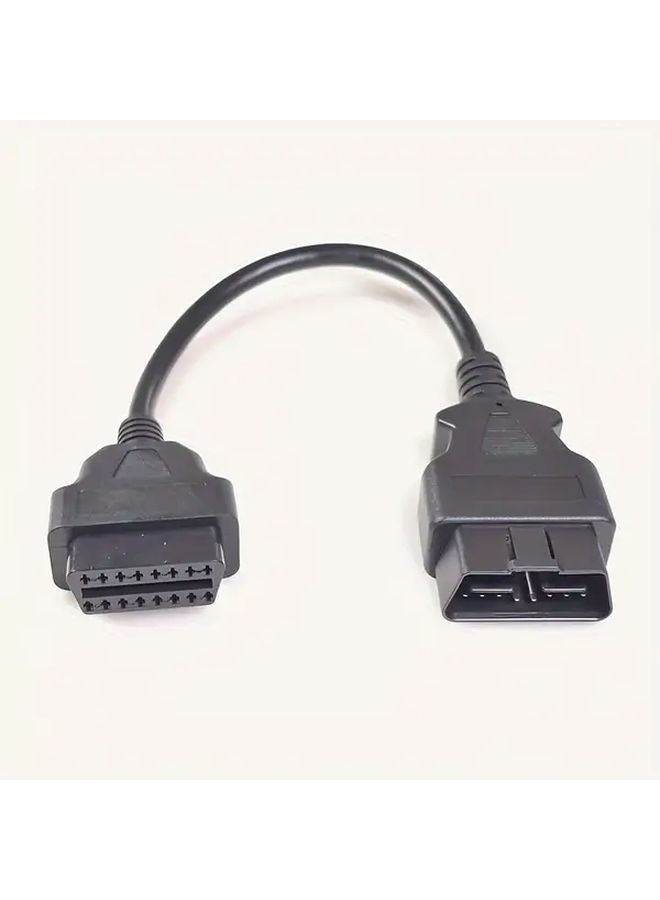 Black OBD2 Extension Cable 16 Pin Female to Male Connector for Automotive Diagnostic Tool - Image 4