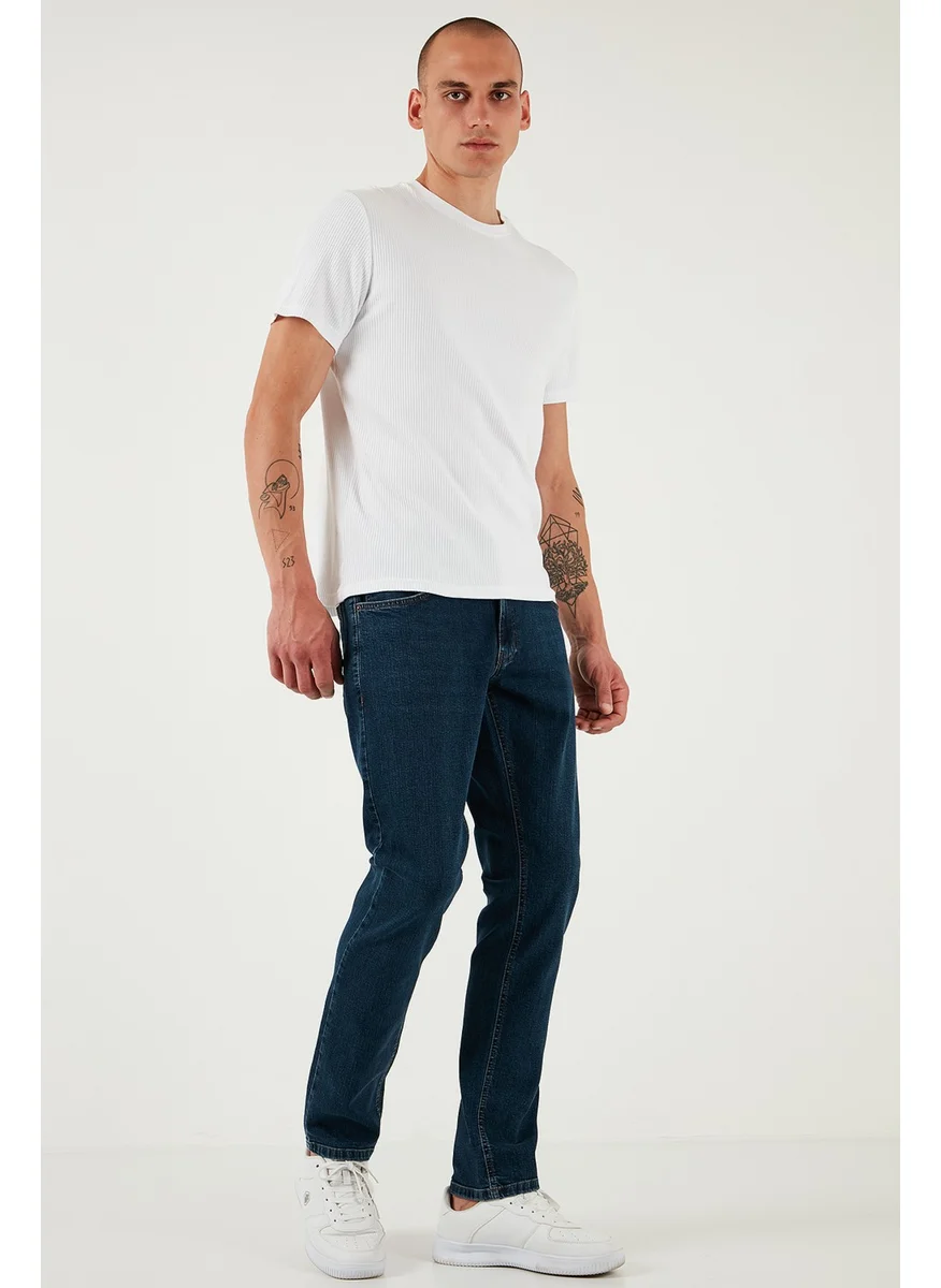 Buratti Stretch Cotton Regular Fit Normal Waist Straight Leg Jeans Men's Jeans 2201S51PARMA
