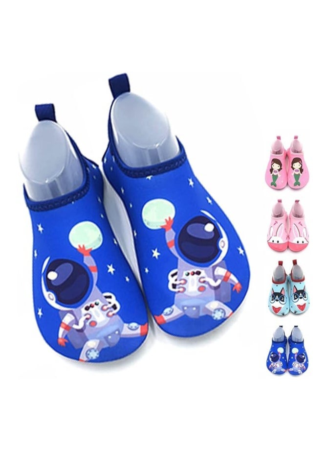 TOMSHOO Boys Water Shoes Girls Beach Socks for Kids Toddler Baby Barefoot Swim Socks, Quick-Dry Non-Slip Aqua Water Sport Shoes for Swimming Pool Water Park Beach  - Image 1
