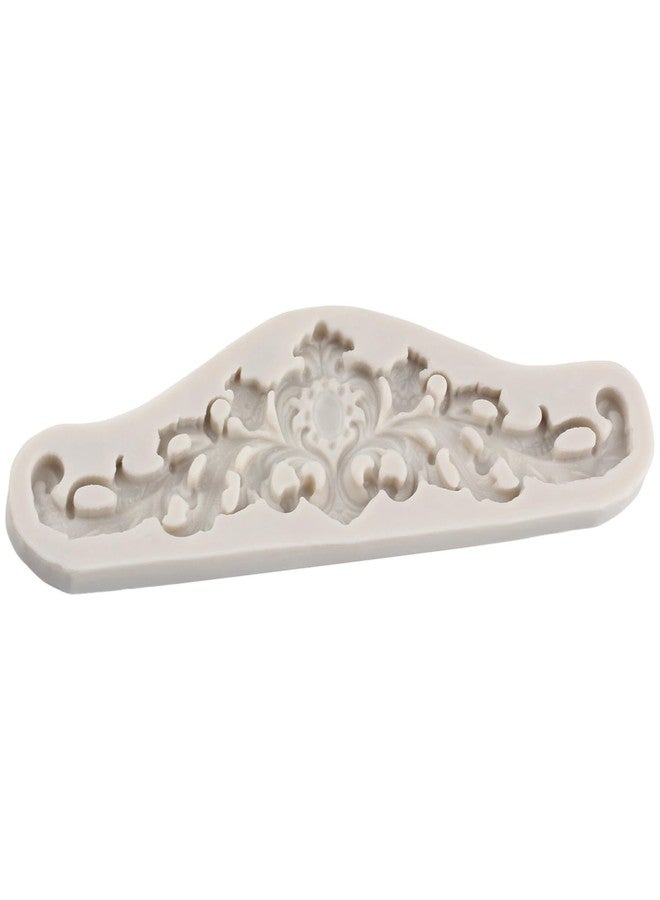 YANQINMS Baroque Style Curlicues Scroll Lace Silicone Fondant Molds Relief Flower Mold Filigree Mold 3D Sculpted For Cake Decorating Cupcake Topper Chocolate Gum Paste Candy Polymer Clay - Image 5