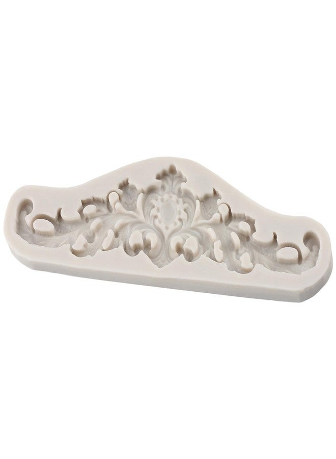YANQINMS Baroque Style Curlicues Scroll Lace Silicone Fondant Molds Relief Flower Mold Filigree Mold 3D Sculpted For Cake Decorating Cupcake Topper Chocolate Gum Paste Candy Polymer Clay - Image 4