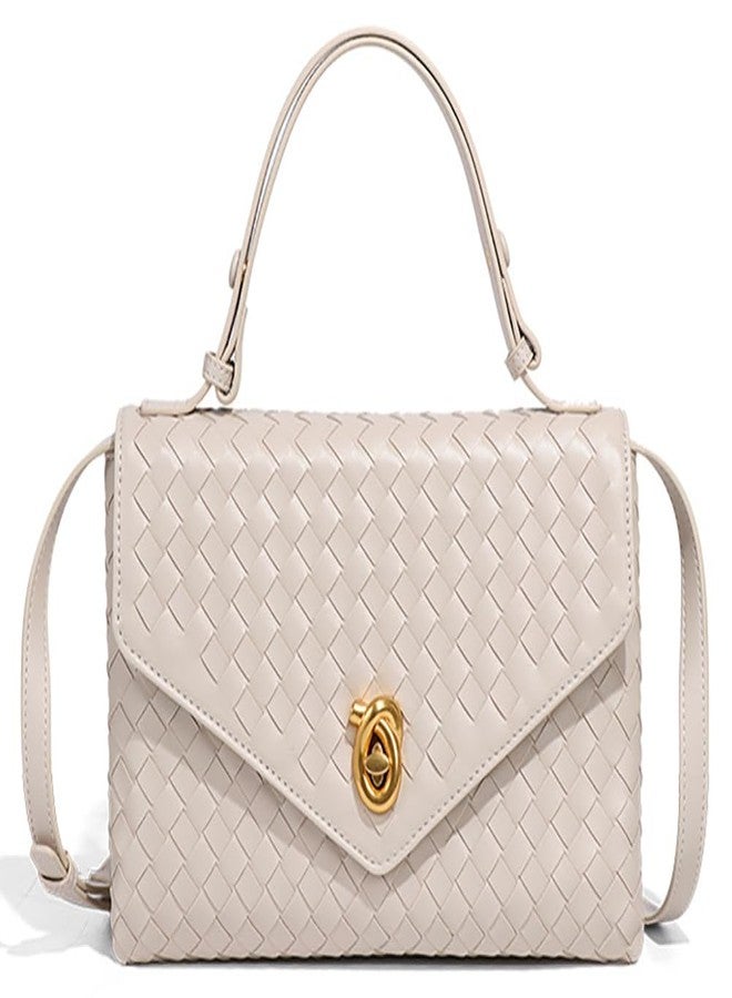 Niction PU Leather Woven Crossbody Purses Women Crescent Hobo Bags Satchel Shoulder Bag Knotlock Messenger Envelope Handbag 2025 - Image 1